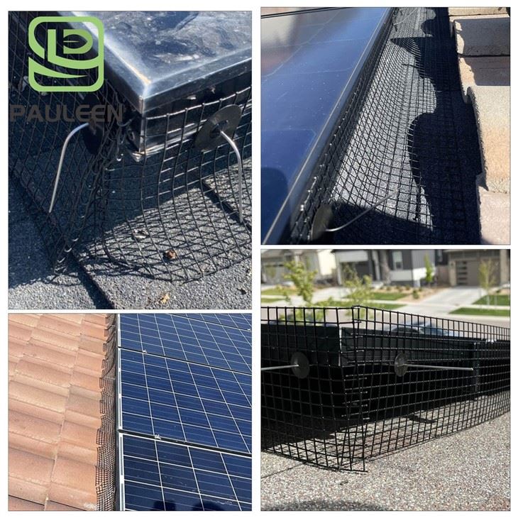 Solar Panel Bird Guard Wire Mesh Clips Solar Panel Bird Guard Wire Mesh Clips